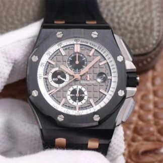 AAA Replica Audemars Piguet Royal Oak Offshore 26415CE.OO.A002CA.01 Chronograph JF Factory Black Ceramic Mens Watch