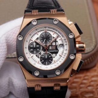 AAA Replica Audemars Piguet Royal Oak Offshore 26078RO.OO.D002CR.01 JF Factory Semi-hollow Dial Mens Watch