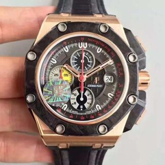 AAA Replica Audemars Piguet Royal Oak Offshore 26290RO.OO.A001VE.01 JF Factory V2 Balck Dial Mens Watch