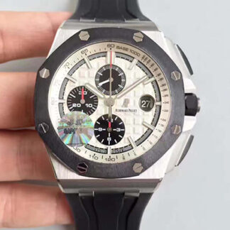 AAA Replica Audemars Piguet Royal Oak Offshore 26400SO.OO.A002CA.01 JF Factory V2 White Dial Mens Watch