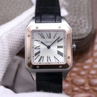 AAA Replica Cartier Santos Dumont W2SA0017 F1 Factory Silver Dial Mens Watch