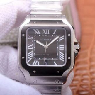 AAA Replica Cartier Santos de Large WSSA0037 V6 Factory Gray Dial Mens Watch