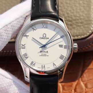 AAA Replica Omega De Ville 431.13.41.21.02.001 VS Factory White Dial Mens Watch