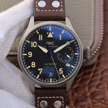 AAA Replica IWC Big Pilot Heritage IW501004 Titanium ZF Factory Black Dial Mens Watch