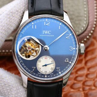 AAA Replica IWC Portuguese Tourbillon IW546302 ZF Factory Blue Dial Mens Watch