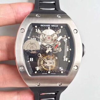 AAA Replica Richard Mille RM001 Tourbillon JB Factory Black Dial Mens Watch