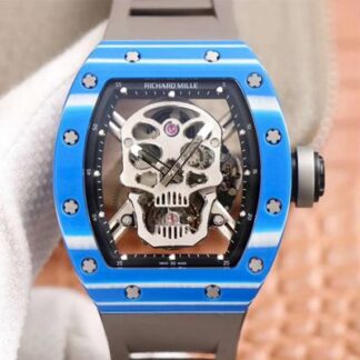 AAA Replica Richard Mille RM052-01 Tourbillon JB Factory Blue Ceramic Mens Watch