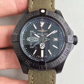 AAA Replica Breitling Avenger II Seawolf Boelcke M173316Y/BE72 GF Factory Black Dial Mens Watch