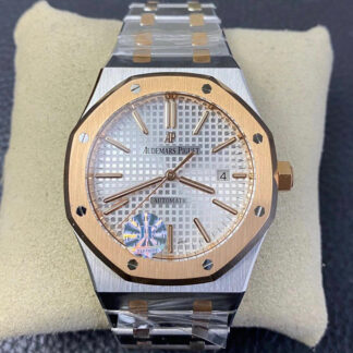 AAA Replica Audemars Piguet Royal Oak 15400SR.OO.1220SR.01 JF Factory Silver Dial Mens Watch