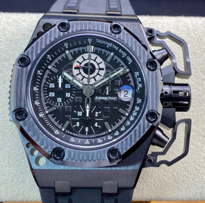 AAA Replica Audemars Piguet Royal Oak Offshore Survivor 26165IO.OO.A002CA.01 Noob Factory V5 Black Dial Mens Watch