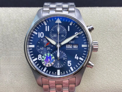 AAA Replica IWC Pilot Chronograph Edition Le Petit Prince IW377717 ZF Factory V2 Blue Dial Mens Watch | aaareplicawatches.is