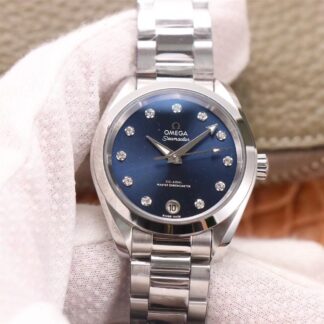 AAA Replica Omega Seamaster Aqua Terra 150M CO‑AXIAL Master Chronometer 220.10.38.20.53.001 VS Factory Ladies Watch