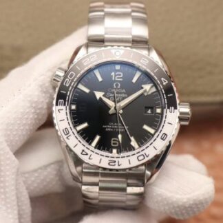 AAA Replica Omega Seamaster Planet Ocean 600M CO‑AXIAL Master Chronometer GMT 43.5MM 215.30.44.22.01.001 VS Factory Mens Watch