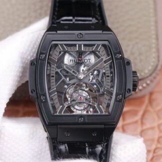 AAA Replica Hublot Masterpiece Tourbillon 906.ND.0129.VR.AES12 JB Factory Black PVD Mens Watch