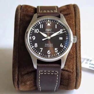 AAA Replica IWC Pilot Mark XVIII Antoine De Saint Exepury IW327003 Chocolate Dial MKS Factory Mens Watch