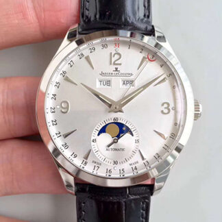 AAA Replica Jaeger-LeCoultre Master Calendar 1558420 OM Factory Silver Dial 39mm Mens Watch