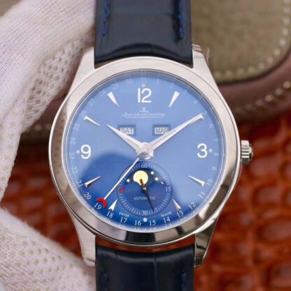 AAA Replica Jaeger-LeCoultre Master Calendar 1558420 Blue Dial OM Factory Mens Watch