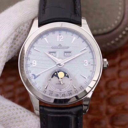 AAA Replica Jaeger-LeCoultre Master Calendar 1558420 39mm OM Factory Silver Dial Mens Watch