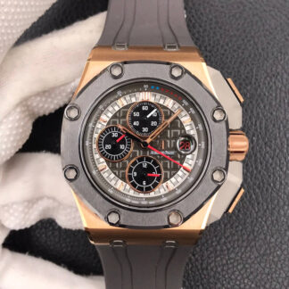 AAA Replica Audemars Piguet Royal Oak Offshore 26568OM.OO.A004CA.01 JF Factory Ceramic Bezel Mens Watch