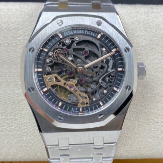 AAA Replica Audemars Piguet Royal Oak 15407ST.OO.1220ST.01 APS Factory Skeleton Dial Mens Watch