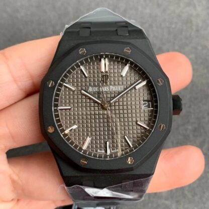 AAA Replica Audemars Piguet Royal Oak 15500 DLC Version ZF Factory Gold Steel Carbon Mens Watch