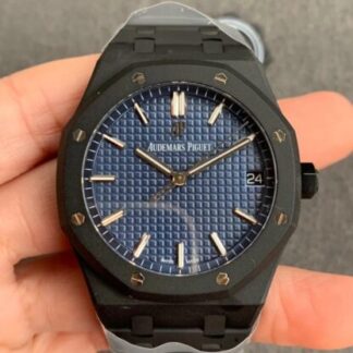 AAA Replica Audemars Piguet Royal Oak 15500 DLC Version ZF Factory Blue Dial Mens Watch