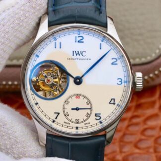 AAA Replica IWC Portuguese Tourbillon ZF Factory White Dial Mens Watch