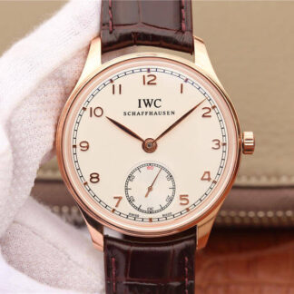 AAA Replica IWC Portuguese IW545409 ZF Factory Rose Gold White Dial Mens Watch