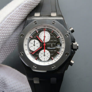 AAA Replica Audemars Piguet Royal Oak Offshore 26202AU.OO.D002CA.01 JF Factory Black Strap Mens Watch