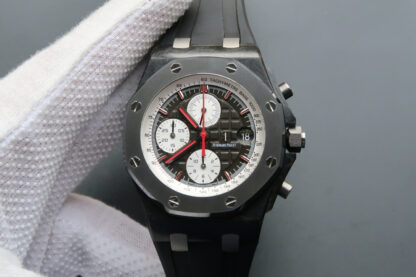 AAA Replica Audemars Piguet Royal Oak Offshore 26202AU.OO.D002CA.01 JF Factory Black Strap Mens Watch