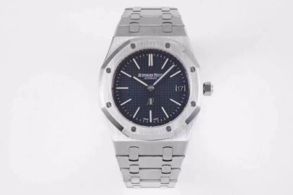 AAA Replica Audemars Piguet Royal Oak 15202ST.OO.1240ST.01 KZ Factory Stainless Steel Blue Dial Mens Watch