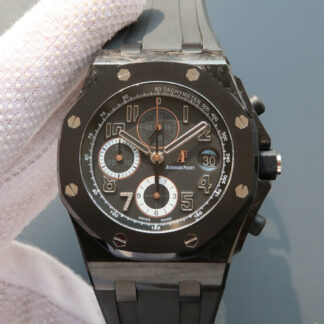 AAA Replica Audemars Piguet Royal Oak Offshore 26205AU.OO.D002CR.01 JF Factory Black Dial Mens Watch