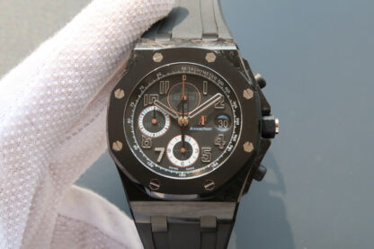 AAA Replica Audemars Piguet Royal Oak Offshore 26205AU.OO.D002CR.01 JF Factory Black Dial Mens Watch