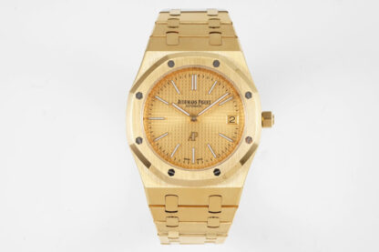 AAA Replica Audemars Piguet Royal Oak 15202BA.OO.1240BA.02 KZ Factory Gold Dial Mens Watch