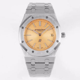 AAA Replica Audemars Piguet Royal Oak 15202BC.OO.1240BC.01 KZ Factory Stainless Steel Gold Dial Mens Watch