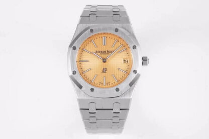 AAA Replica Audemars Piguet Royal Oak 15202BC.OO.1240BC.01 KZ Factory Stainless Steel Gold Dial Mens Watch