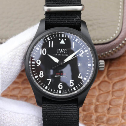 AAA Replica IWC Pilot IW326901 M+ Factory Black Ceramic Dial Mens Watch