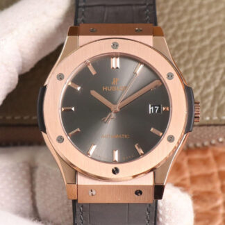 AAA Replica Hublot Classic Fusion 511.OX.7081.LR WWF Factory Rose Gold Grey Dial Mens Watch