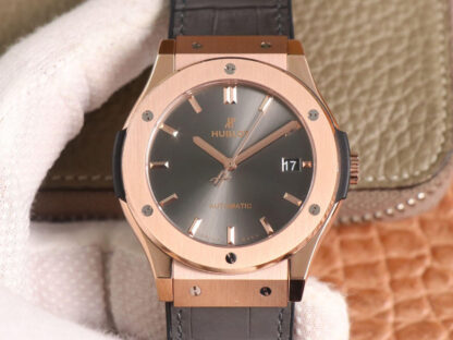 AAA Replica Hublot Classic Fusion 511.OX.7081.LR WWF Factory Rose Gold Grey Dial Mens Watch