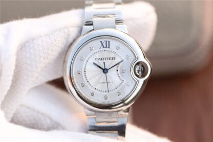 AAA Replica Ballon Bleu De Cartier WE902074 V6 Factory White Dial Ladies Watch