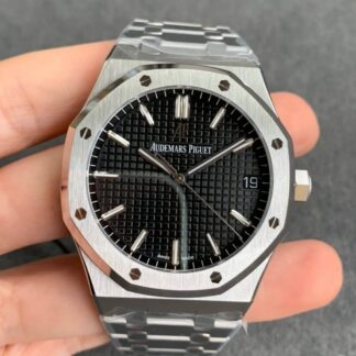 AAA Replica Audemars Piguet Royal Oak 15500ST.OO.1220ST.03 ZF Factory Stainless Steel Black Dial Mens Watch