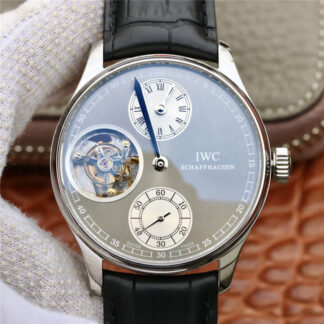 AAA Replica IWC Portuguese IW544603 ZF Factory Tourbillon Black Strap Mens Watch