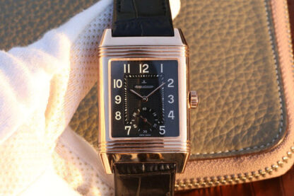 AAA Replica Jaeger LeCoultre Reverso Q3732470 Black Dial Mens Watch