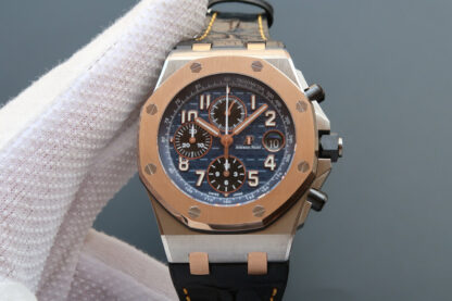 AAA Replica Audemars Piguet Royal Oak Offshore 26471SR.OO.D101CR.01 JF Factory Rose Gold Black Dial Mens Watch