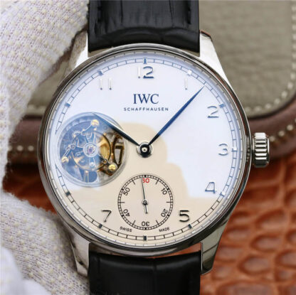 AAA Replica IWC Portuguese Tourbillon ZF Factory Black Strap Mens Watch