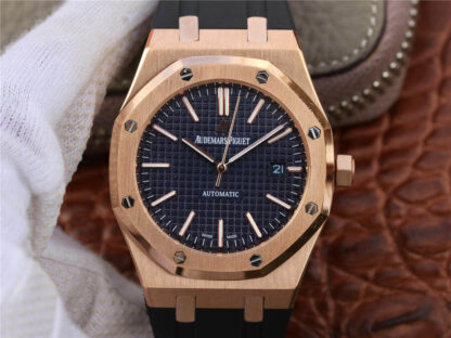 AAA Replica Audemars Piguet Royal Oak 15400 Rose Gold Bezel Mens Watch