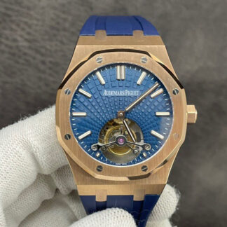 AAA Replica Audemars Piguet Royal Oak Tourbillon R8 Factory Blue Dial Mens Watch