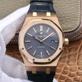 AAA Replica Audemars Piguet Royal Oak 15400 OM Factory Rose Gold Blue Dial Mens Watch