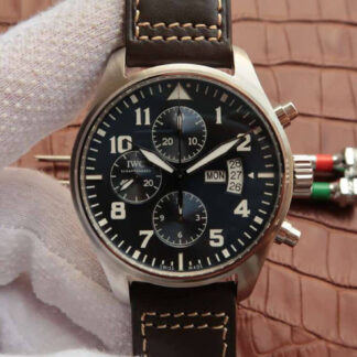 AAA Replica IWC Pilot IW377706 ZF Factory Brown Strap Mens Watch