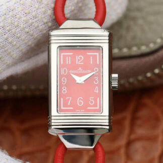 AAA Replica Jaeger LeCoultre Reverso 3268560 MG Factory Red Strap Ladies Watch